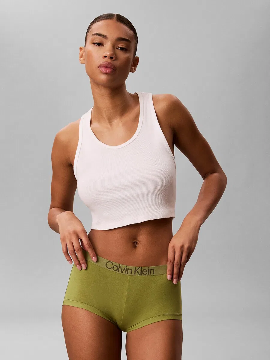Трусики Calvin Klein синего, темно-синего, оливкового и белого цветов — фото 2