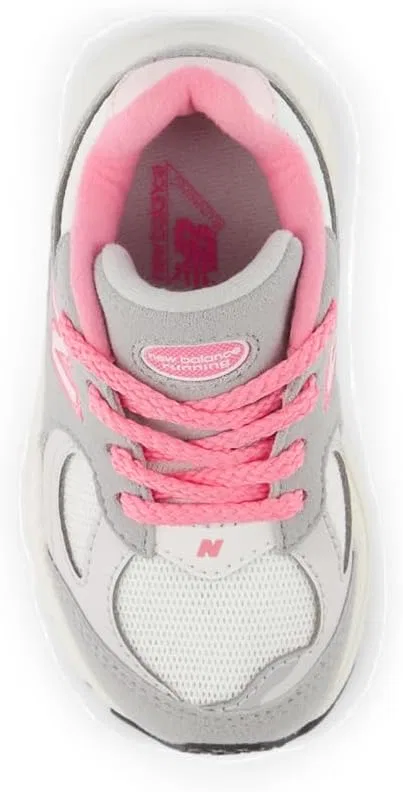 Детские кроссовки для мальчиков 2002 New Balance, Raincloud/Signal Pink — фото 4