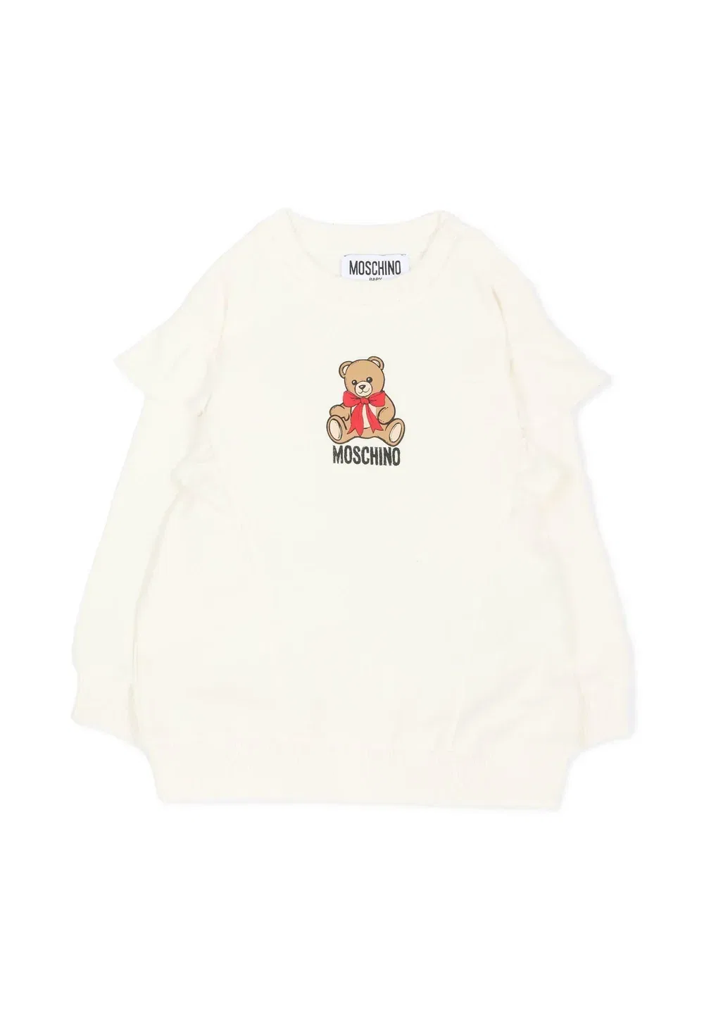 Футболка с принтом Felpa Moschino, Ivory