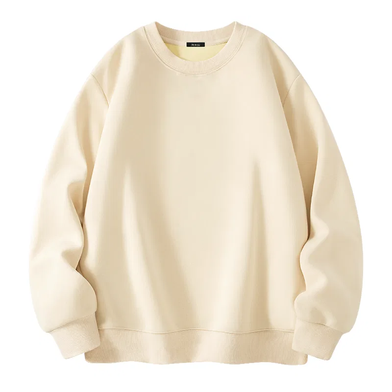 Детский свитшот без рукавов MINISO, Silver Fleece Medium Thickness Light Beige