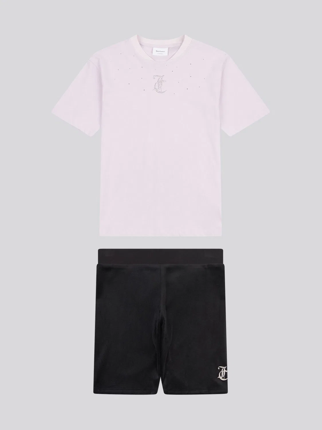 Комплект из футболки и велосипедок Juicy Couture, черный
