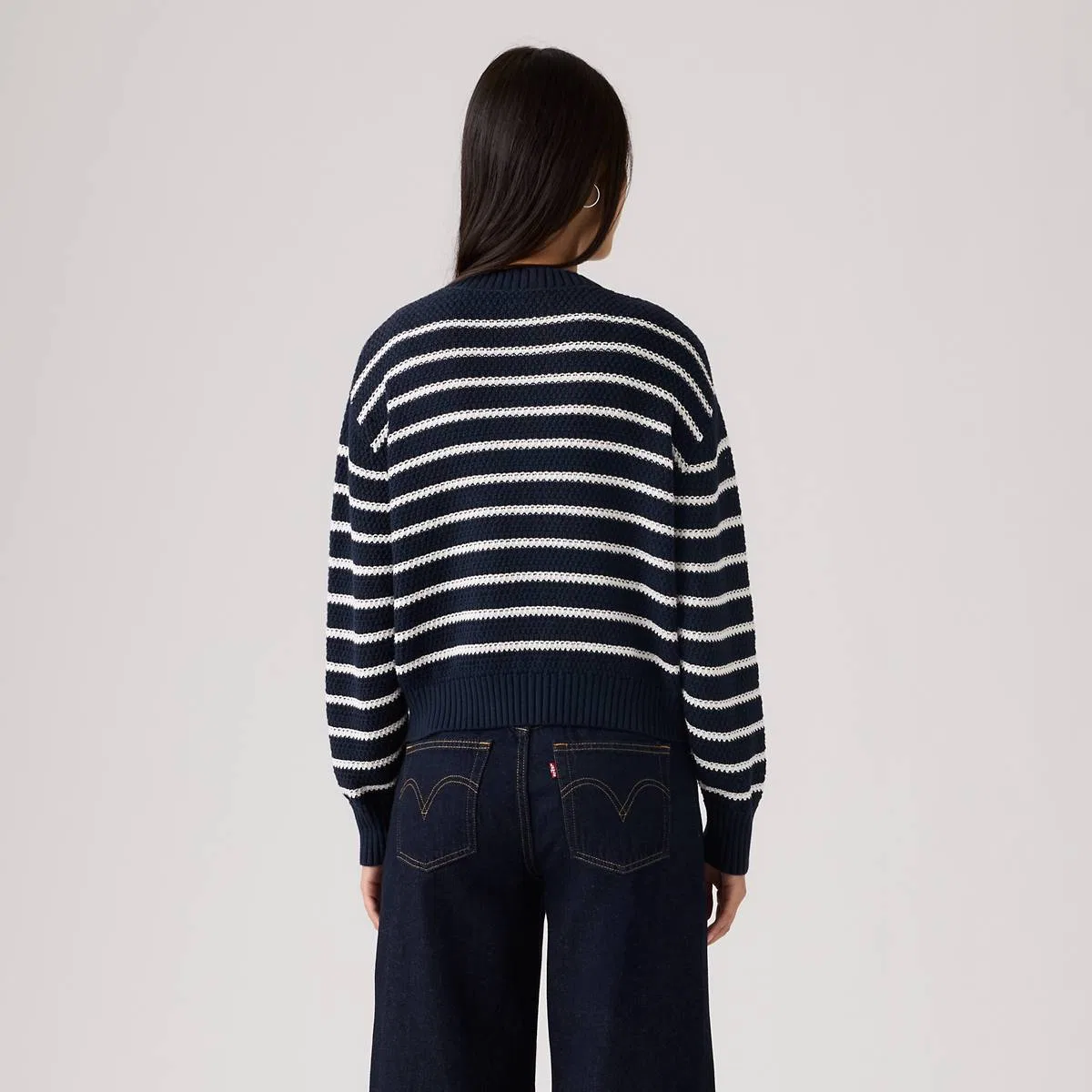 Кардиган «Снежинка» Levi's, Susanne Stripe Navy - Blue — фото 4