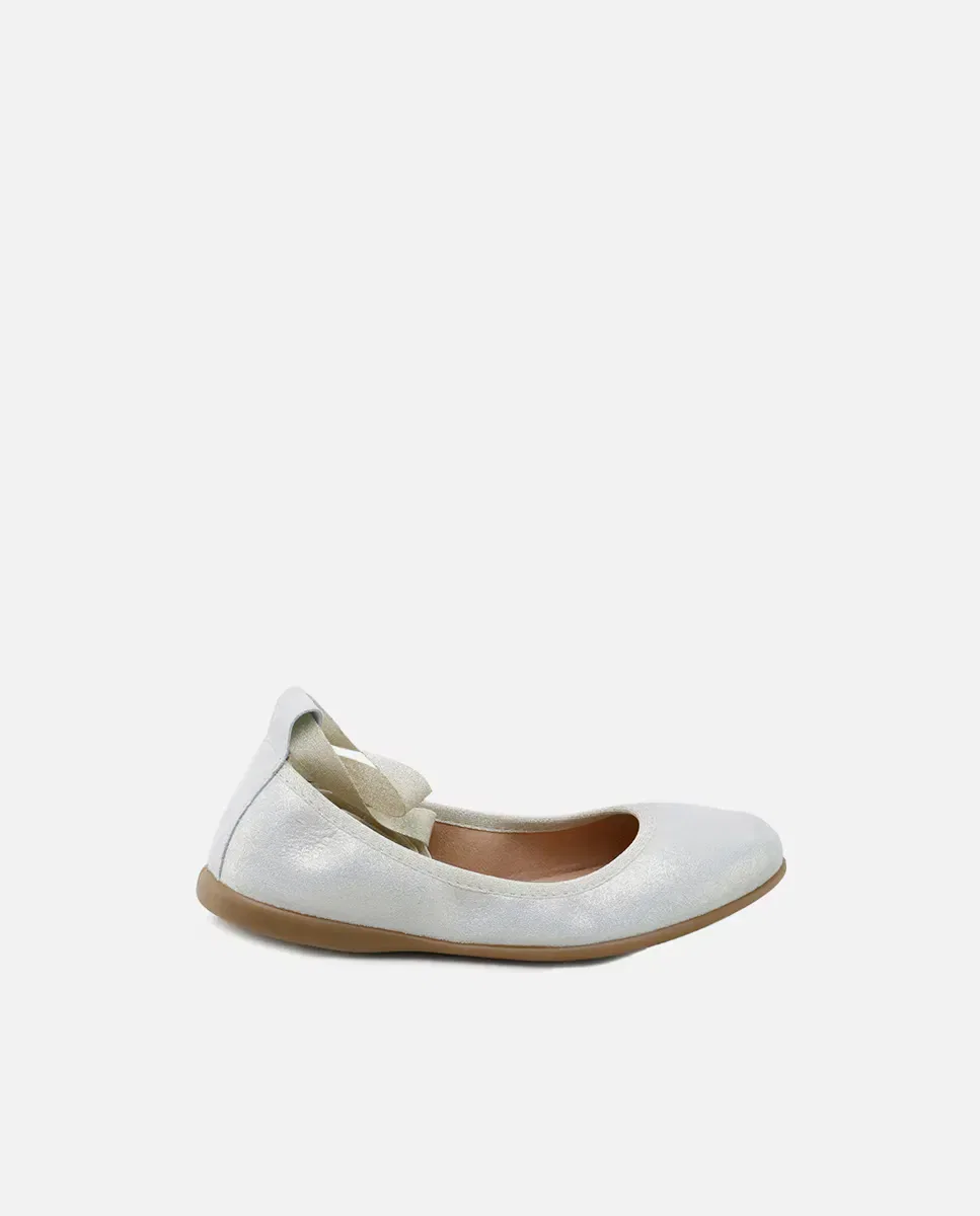 Детские балетки для девочек из овчины Eli 1957, Beige