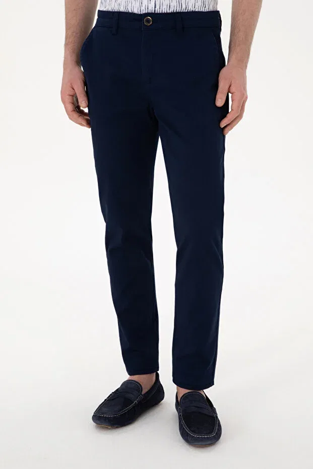 Мужские брюки из текстиля Узкий покрой U.S. Polo Assn., Navy Blue