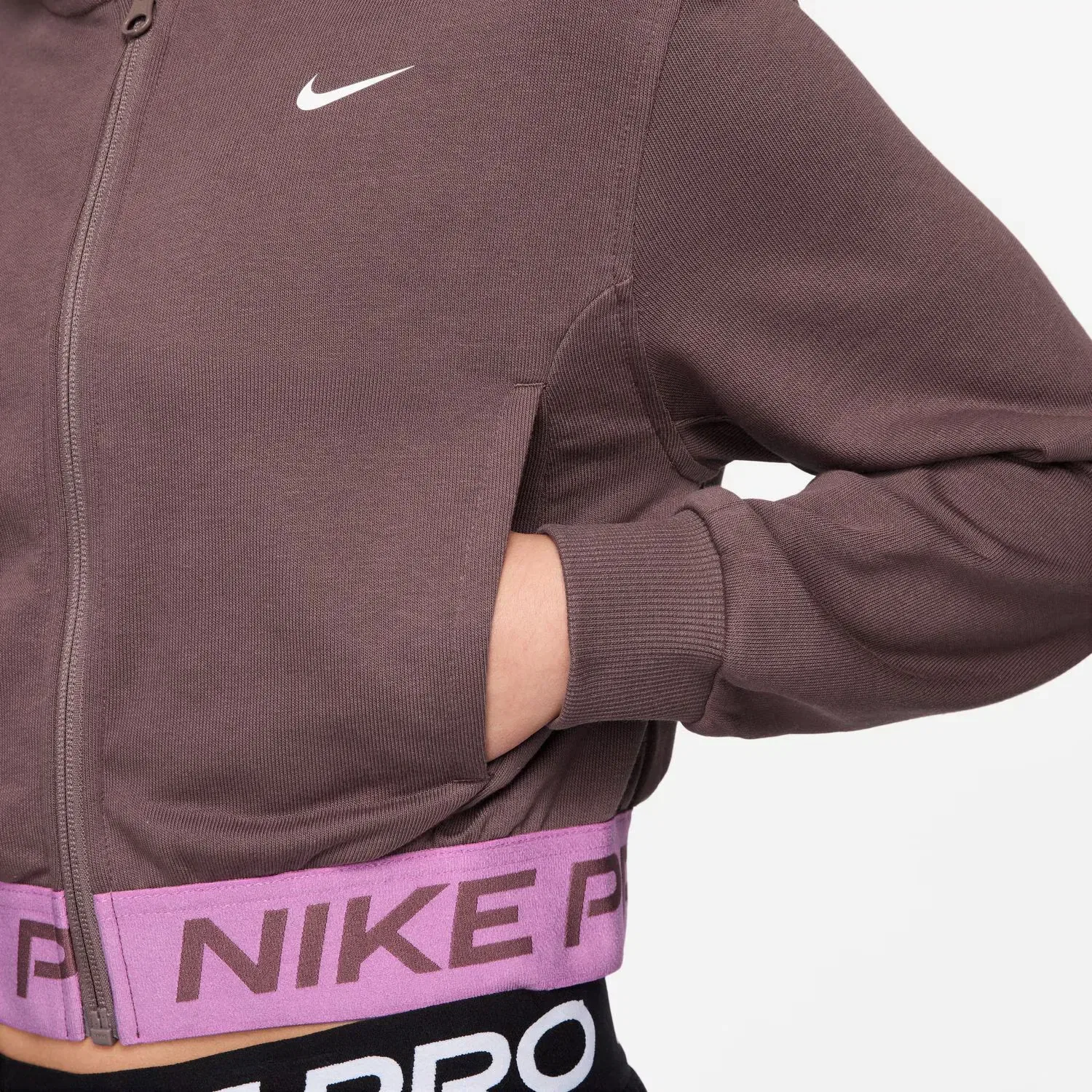 Детская худи для девочек из флиса Nike Pro Fleece, Nike, Morado — фото 3