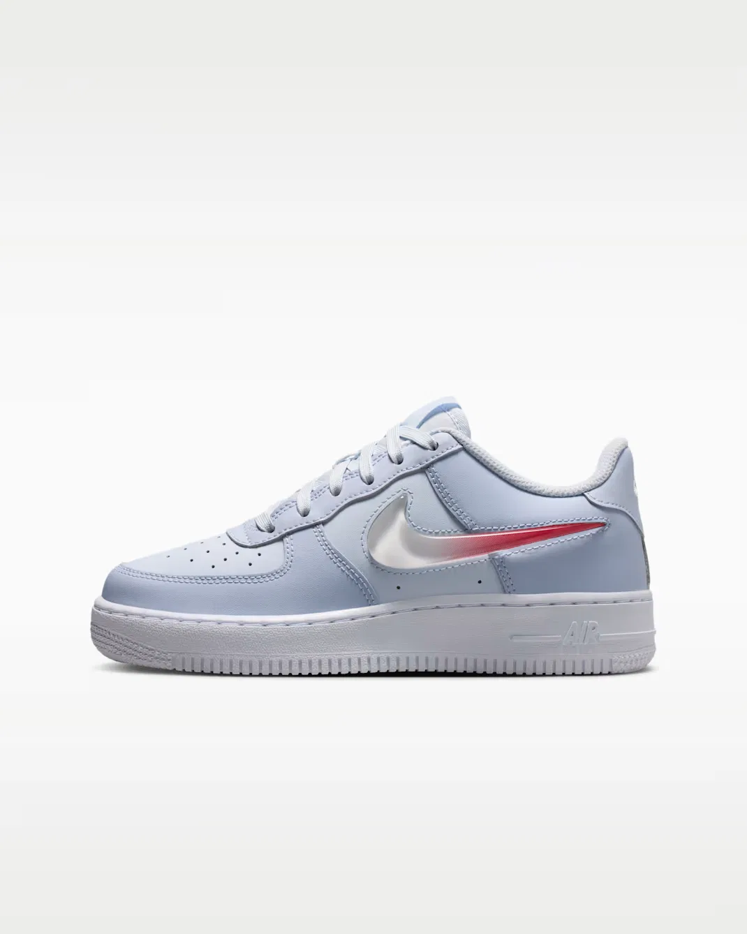 Кроссовки для детей постарше NIke Air Force 1, Football Grey/Ghost/White/Tropical Pink