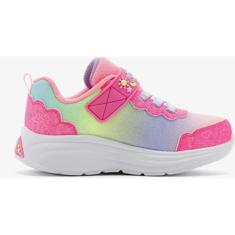 Кроссовки детские с подсветкой My Dreamers Skechers, Розовый — фото 3