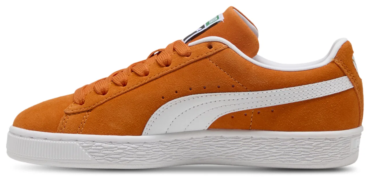 Кроссовки для девочек Suede Classic PUMA, цвет Cayenne Pepper/Puma White — фото 2