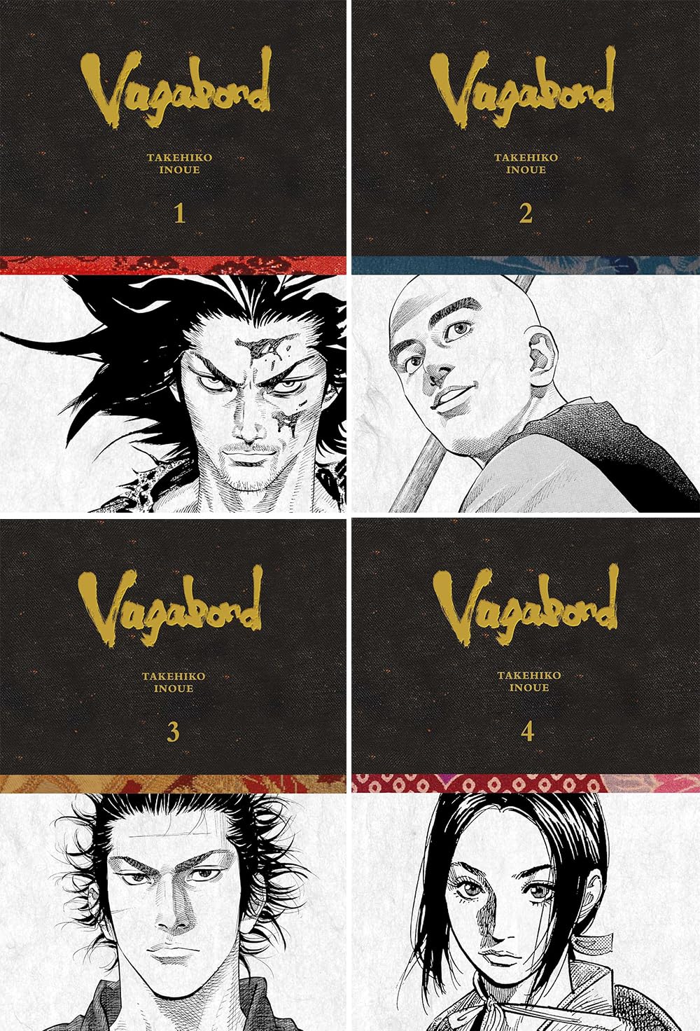 

Vagabond Definitive Edition Series Vol. 1-4, 4 Books Collection Set by Takehiko Inoue (Viz Media)