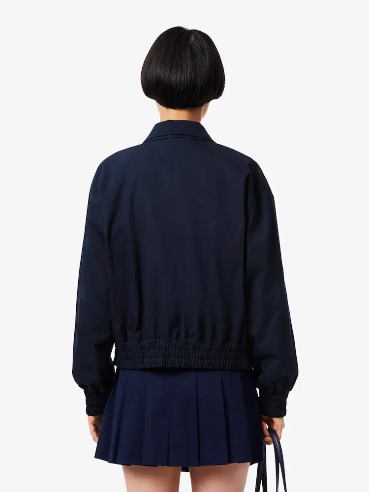 Жакет LACOSTE Relaxed Fit Gabardine, Navy — фото 3