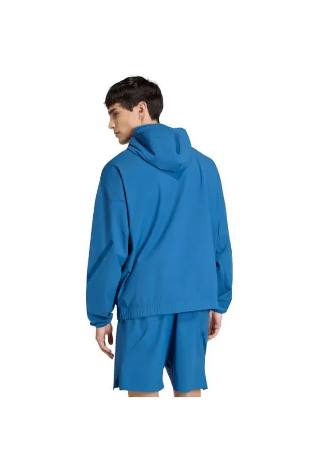 Куртка спортивная свободного кроя Z.N.E. Adidas, бирюзовый — фото 2