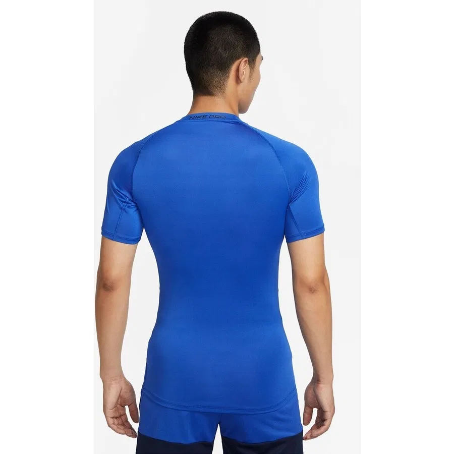 Спортивная футболка с коротким рукавом Nike Pro Dri-Fit, Темно-синий — фото 3