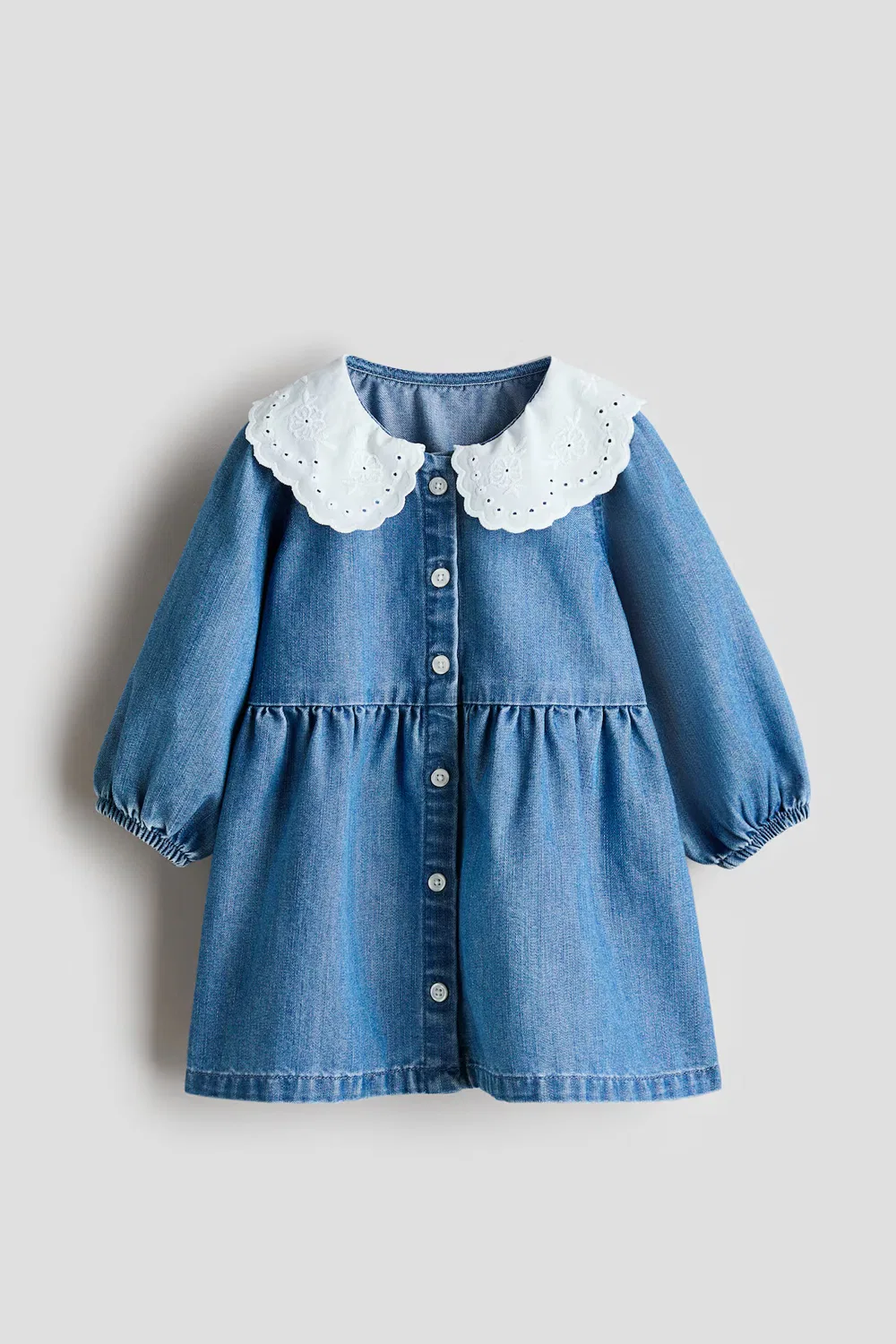 Платье-Рубашка H&M, Denimblau — фото 4