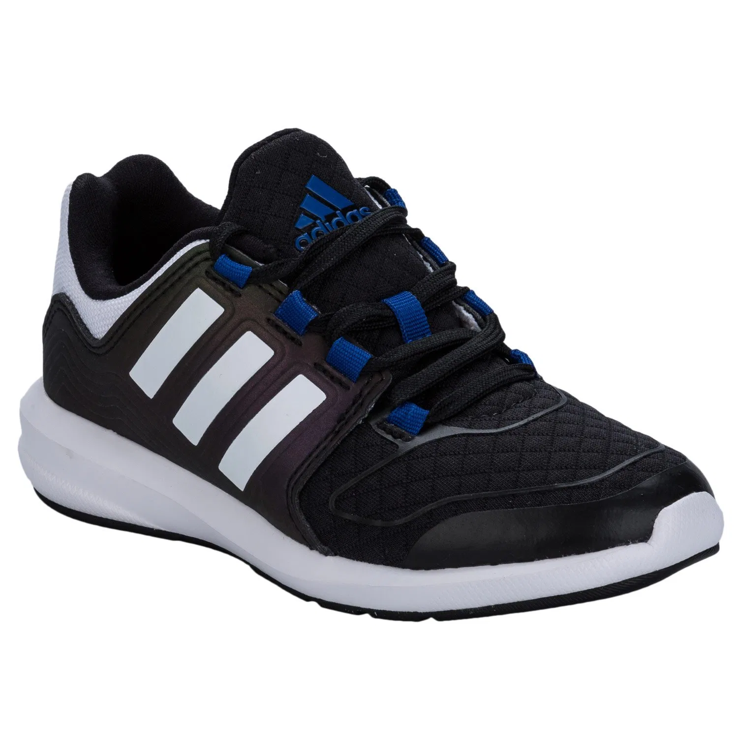 Детские кроссовки для мальчиков с шнуровкой S-Flex K Adidas, Nero Negro Negbas Ftwbla Reauni — фото 2