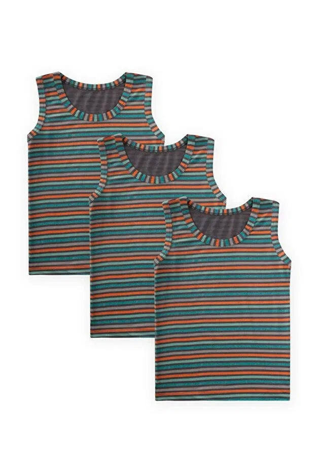 Детское для мальчиков топ на широких бретелях комплект Cigit, Striped