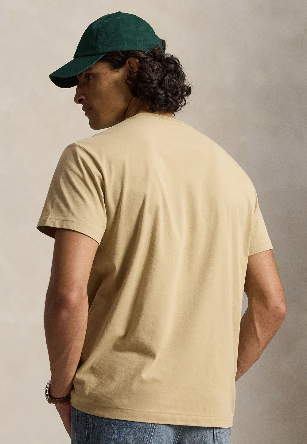 Классическая футболка с логотипом - футболка с принтом Polo Ralph Lauren, Vintage Khaki — фото 3