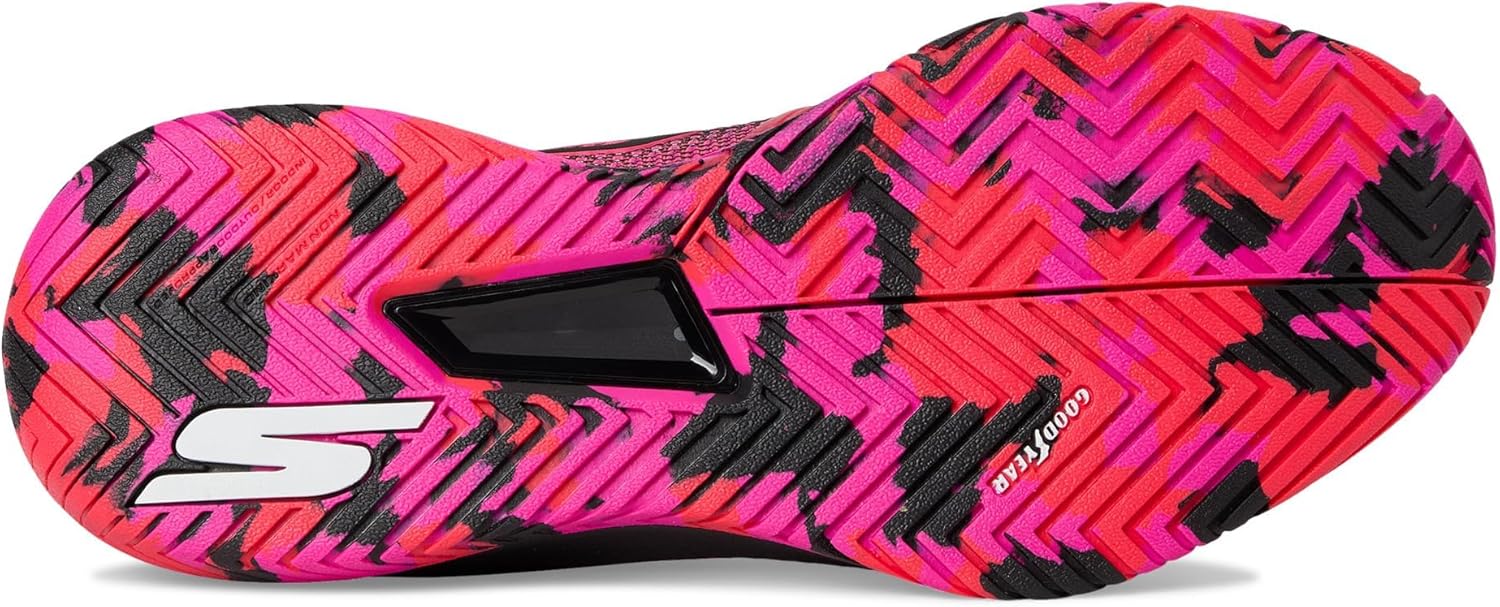 Кроссовки Skechers для мужчин Pickleball Viper Court Pro 2.0, черный/розовый — фото 3