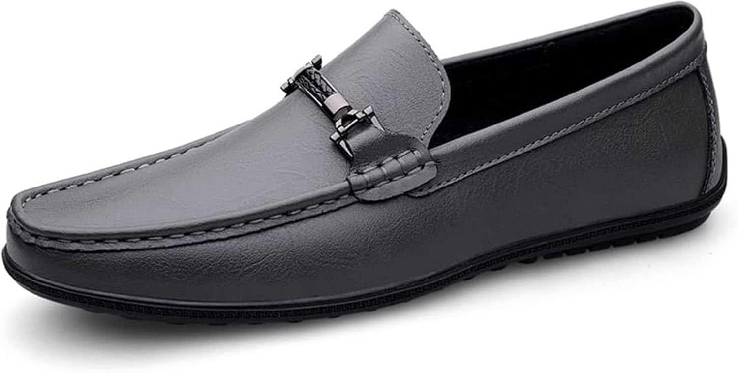 

Мужские мокасины Xinduoyu для вождения, удобные слипоны с пенни, серый