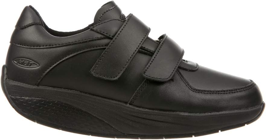 Кроссовки MBT Men's and Women's Karibu 17 Work Shoe with Rocker Bottom Slip Resistant Sole Velcro Straps, черный — фото 2