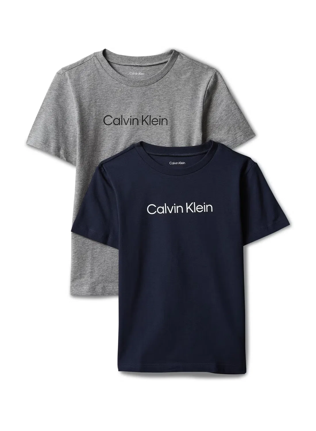 Комплект футболок с принтом логотипа, Calvin Klein Jeans, серый — фото 2