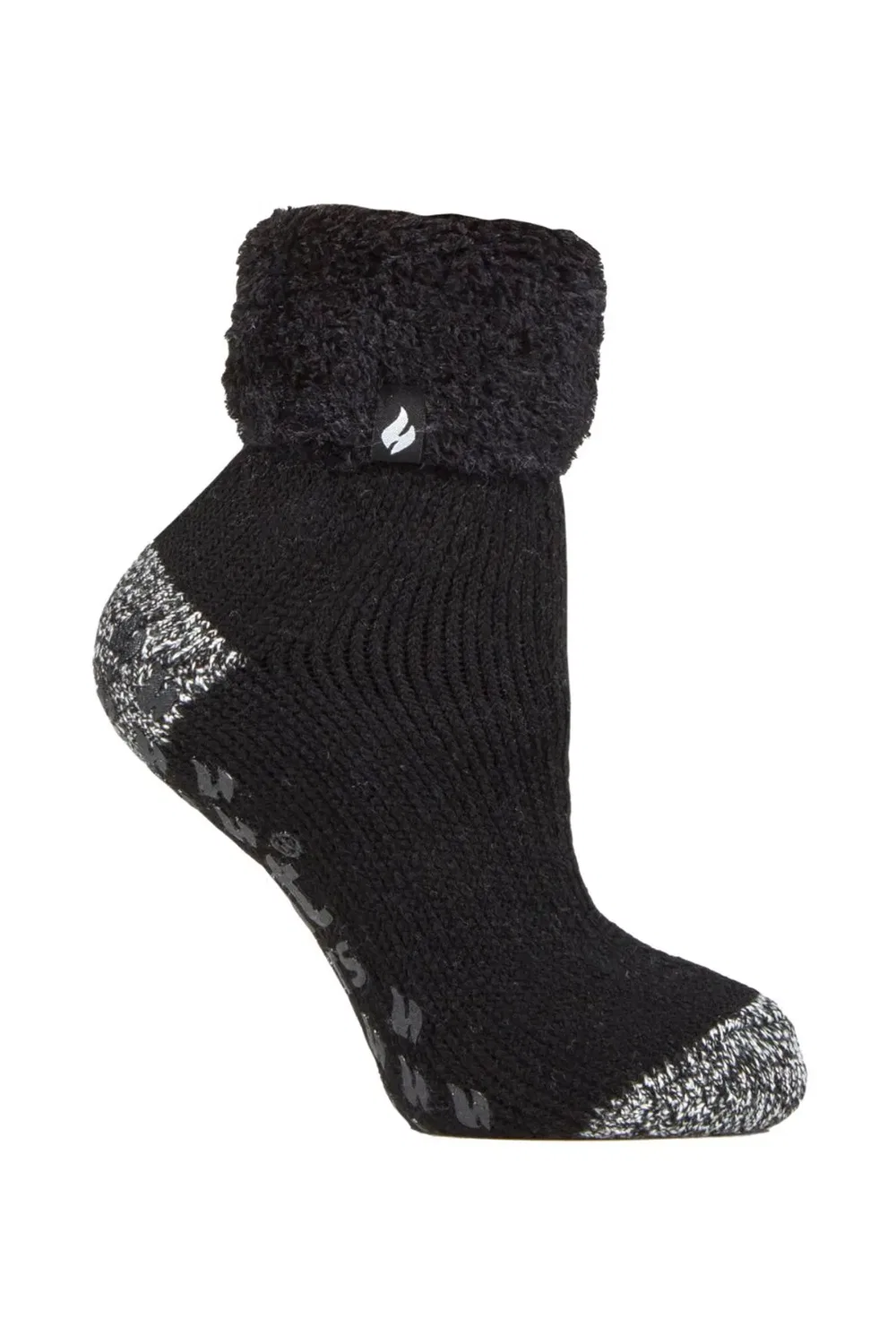 Теплые носки для дома Cosy Fluffy Bed Socks Heat Holders, Black