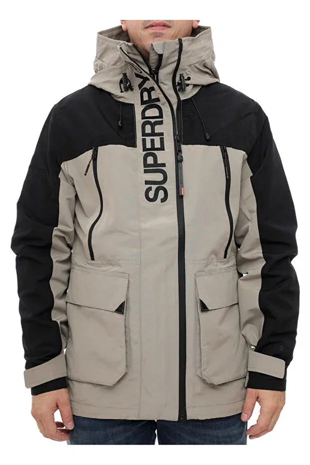 Мужское пальто с капюшоном Superdry, Beige