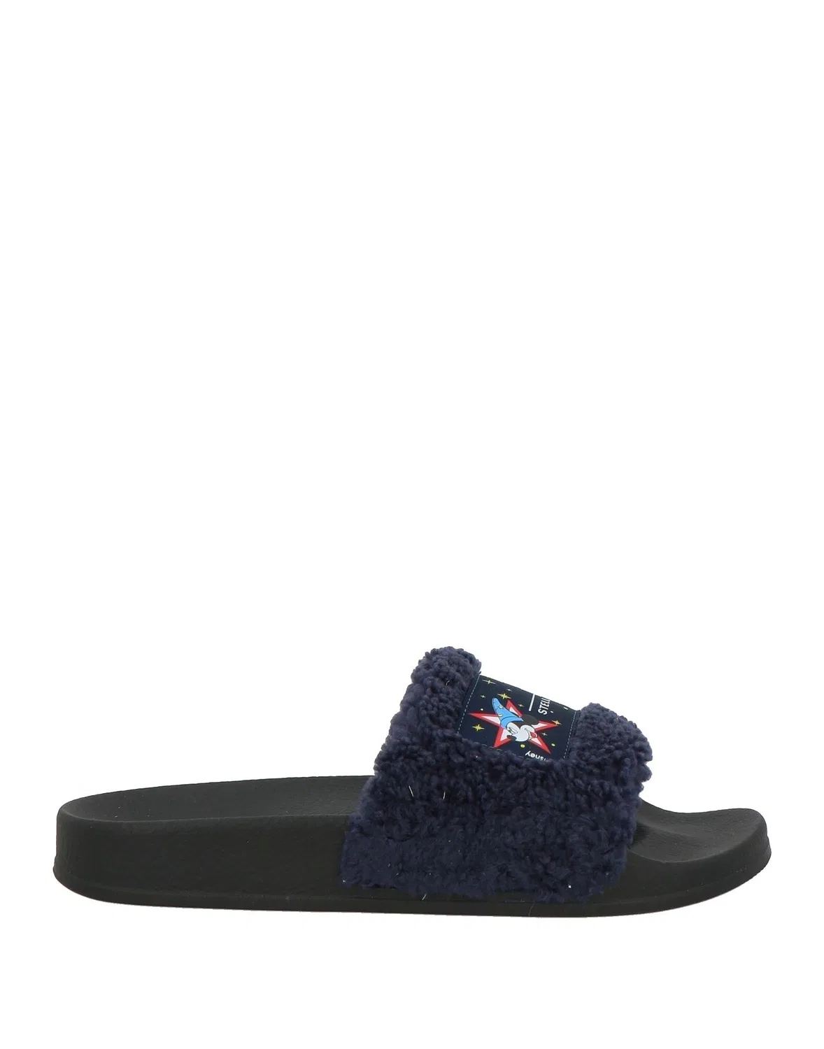 Детские сандалии-слайды с логотипом Stella Mccartney Kids, темно-синий