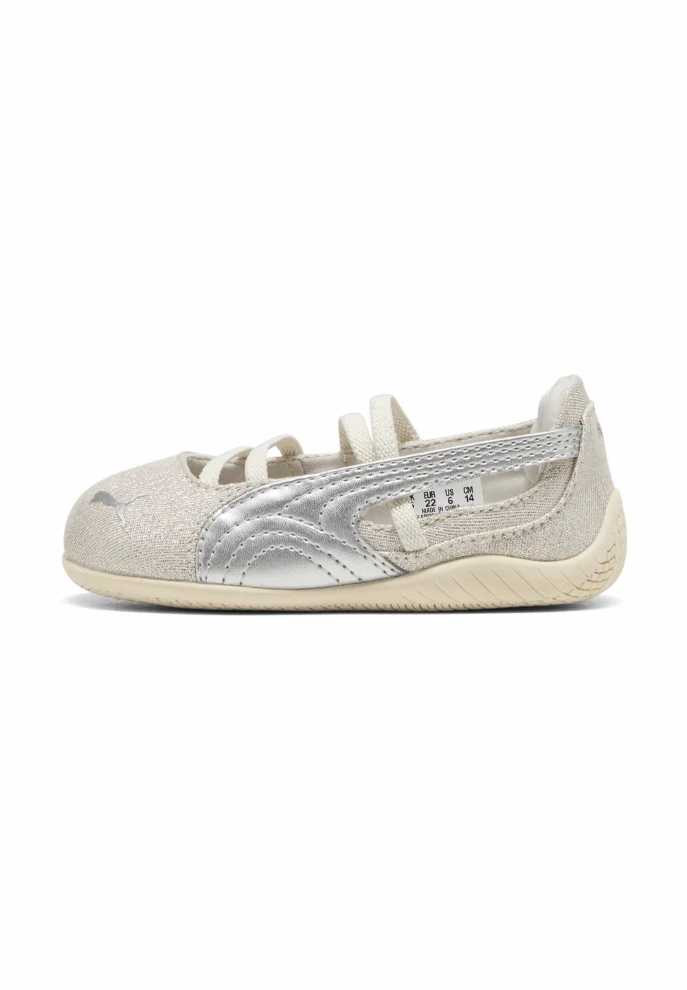 Балетные туфли Speedcat Ballet Let It Shine Inf унисекс с ремешком на щиколотке Puma, Silver-Coloured Fog-Alpine Snow