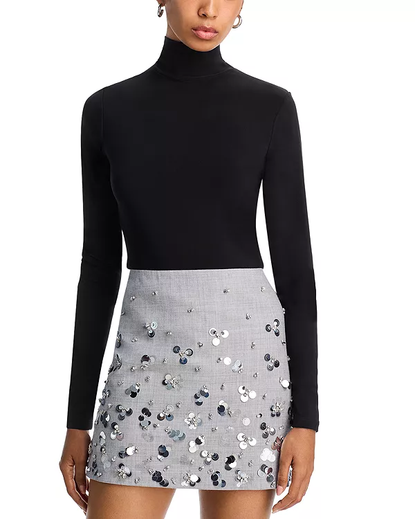 

Футболка с высоким воротником - эксклюзив Aqua, черный