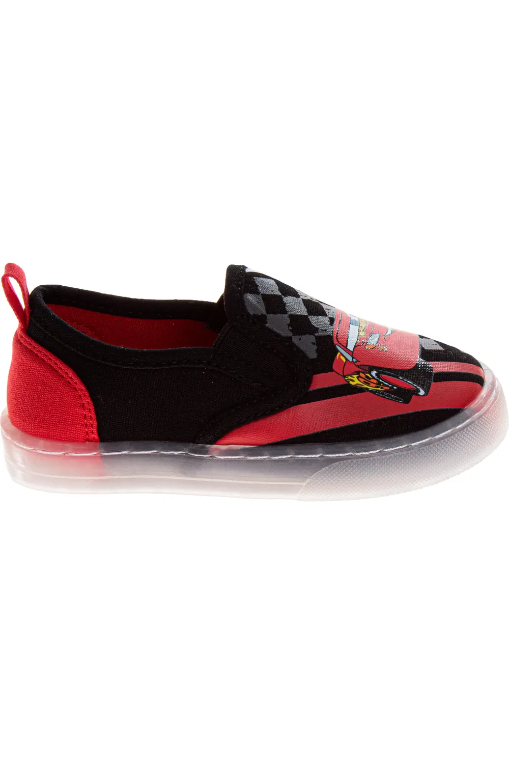 Кроссовки детские на молнии с Lightning McQueen Disney, черный красный — фото 2