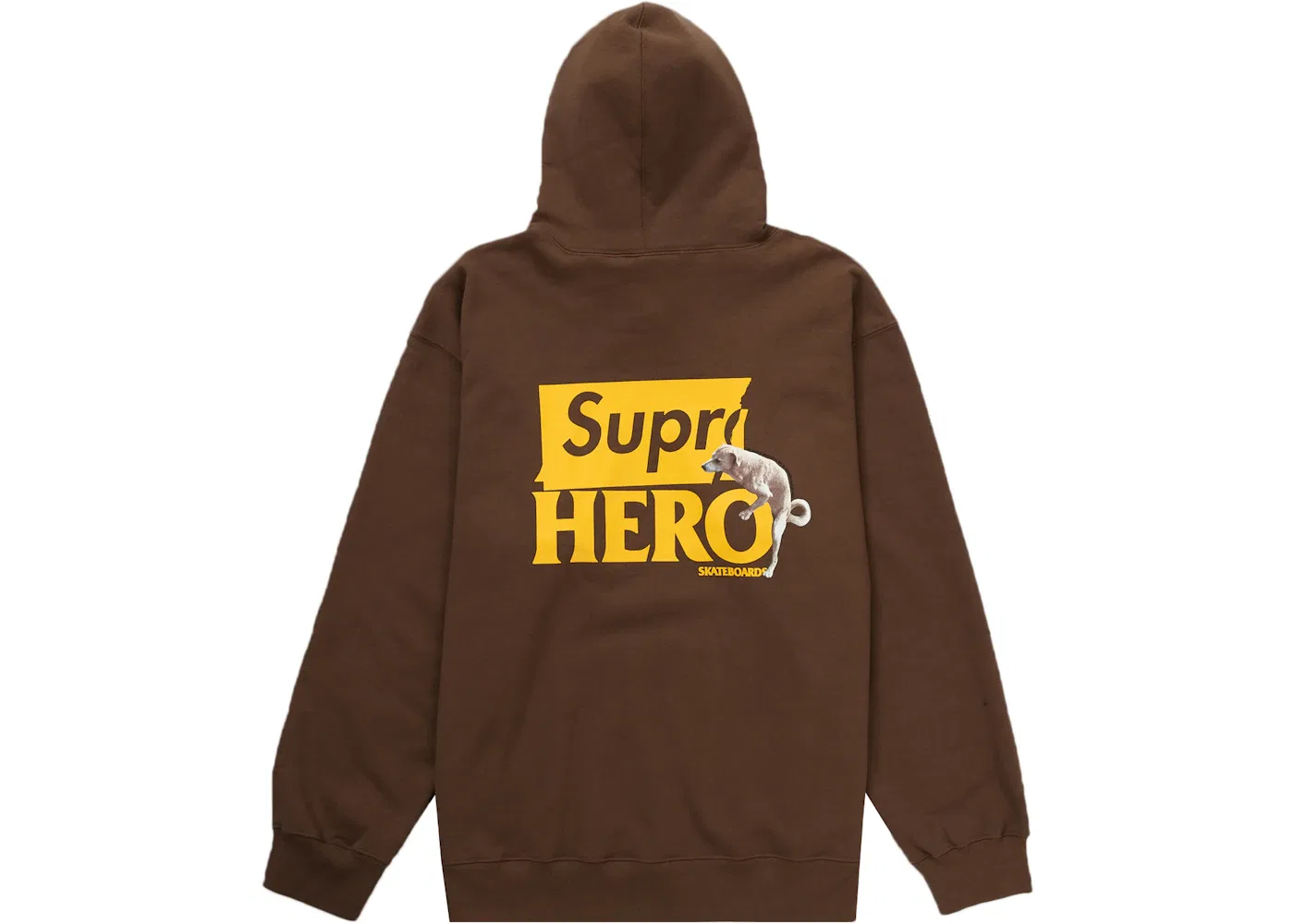 Мужская худи с принтом Supreme ANTIHERO Brown