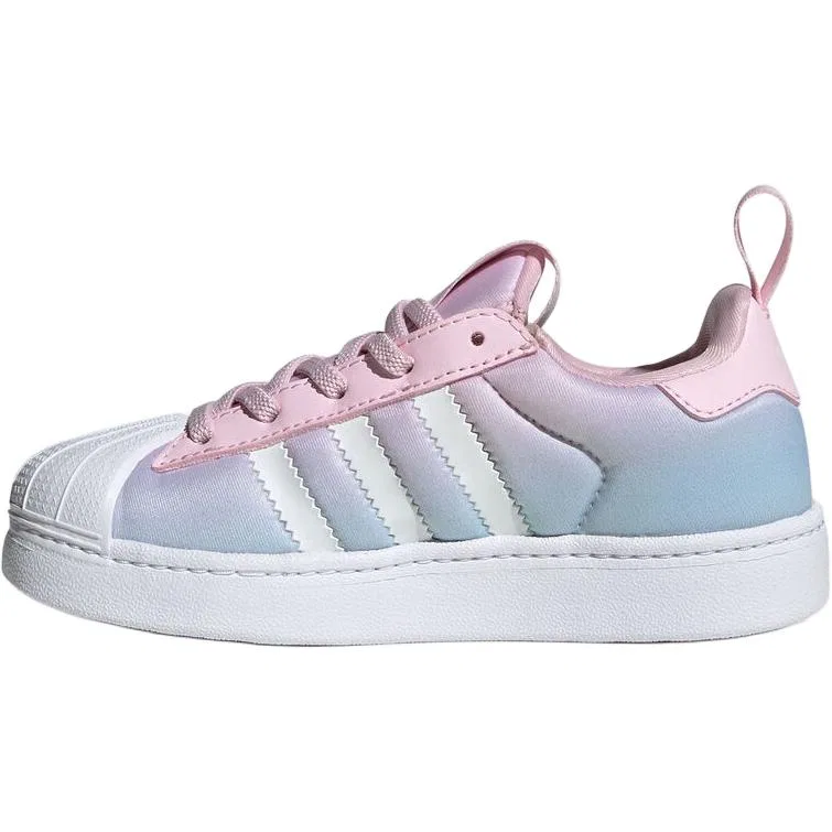 Детские кеды для скейтбординга SUPERSTAR Adidas Originals, Blue Pink — фото 4