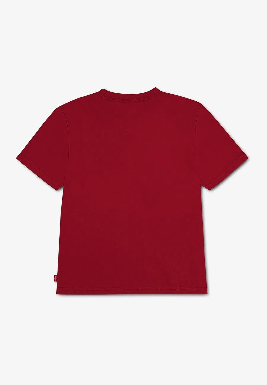 Детская футболка Levi's Kids цвета мерло — фото 2