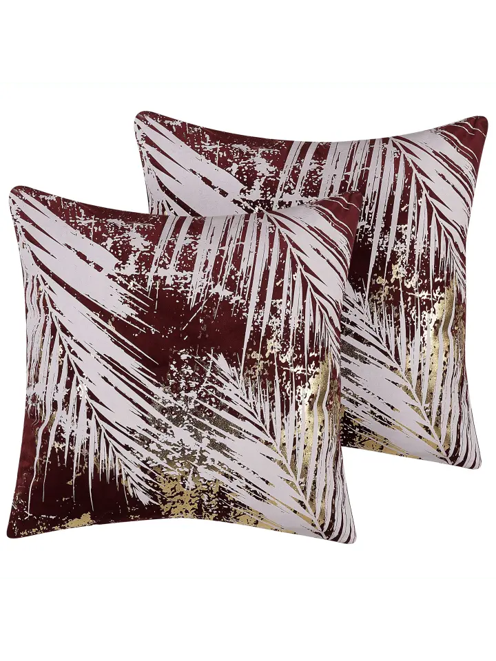 

Декоративная подушка Beliani 2er Set Deko CALLA, цвет rot/weiß/gold