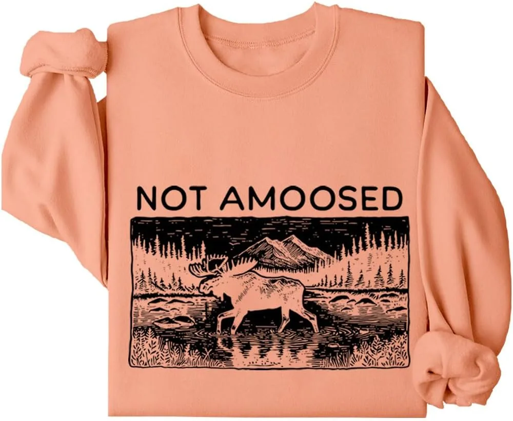 

Толстовка Not Amoosed с принтом Relliot