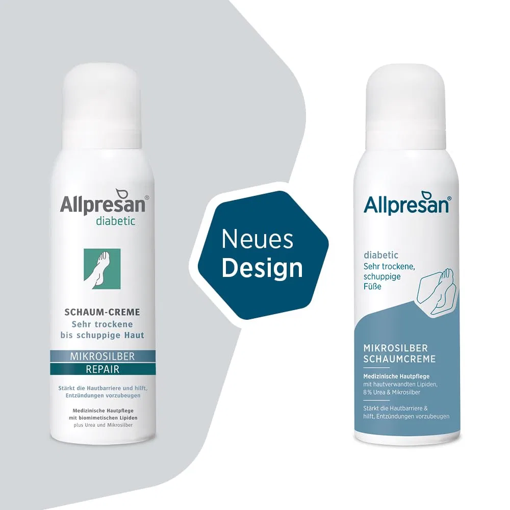 Пена-уход для ног Allpresan Diabetic Micro Silver + Repair с микросеребром Allpresan — фото 2
