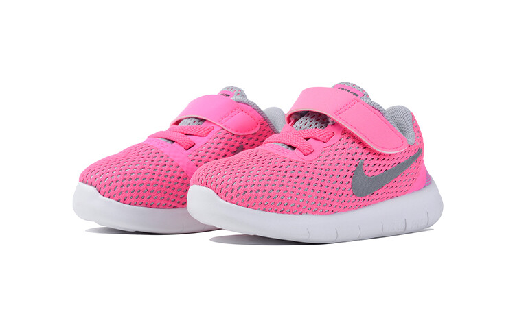 Кроссовки Nike Free RN Toddler Shoes TD Low-top Pink/Gray — фото 2