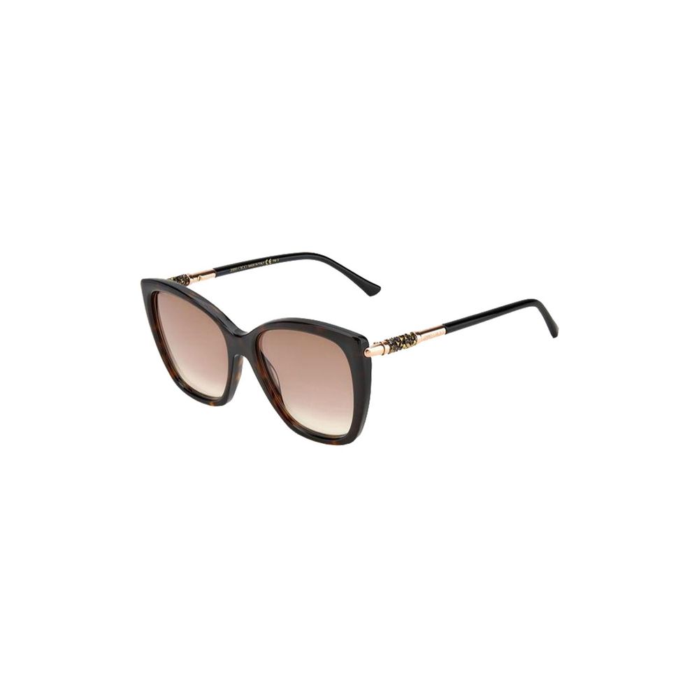

Коричневые пластиковые солнцезащитные очки Jimmy Choo Eyewear
