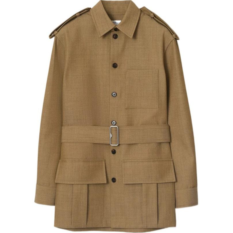 

Burberry Шерстяная рубашка, Brown
