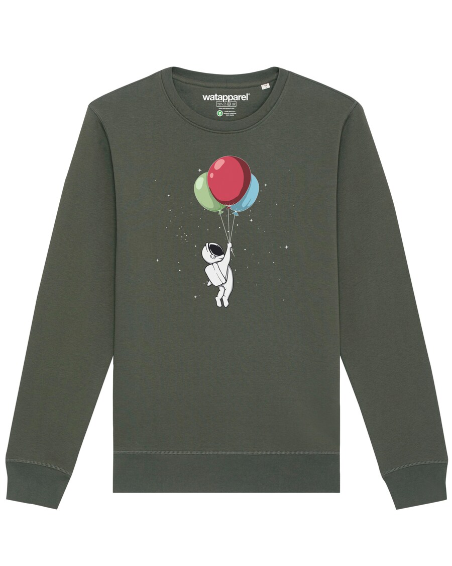 

Свитер Watapparel Sweatshirt Little Balloon Astronaut, хаки