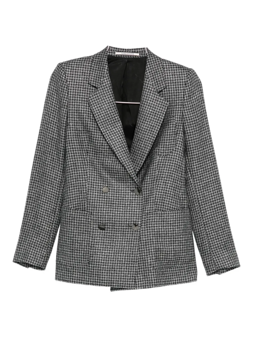 

Однобортный пиджак в гусиную лапку TAGLIATORE, черный