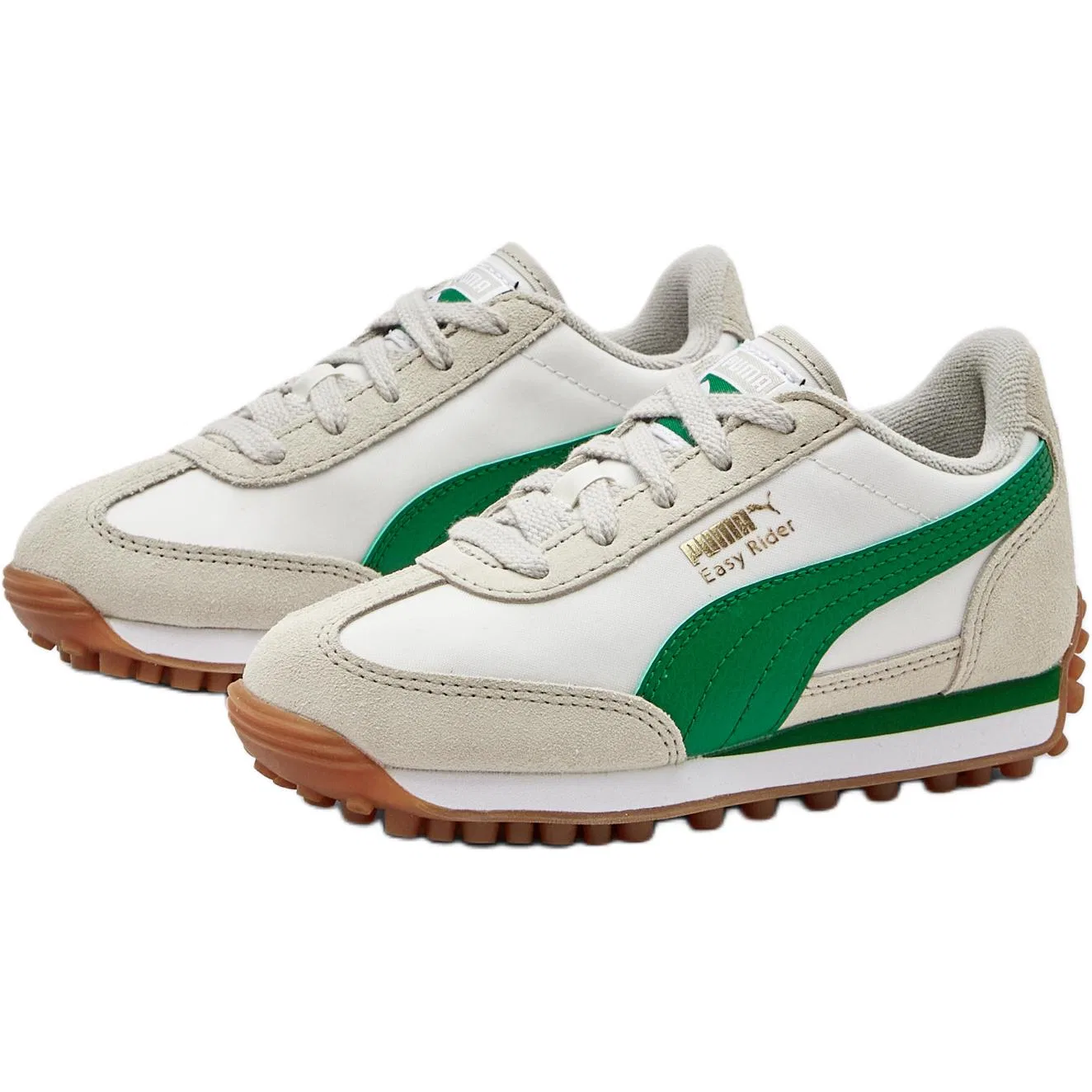 Кроссовки повседневные Easy Rider Vintage Kids PUMA серо-зеленые — фото 3