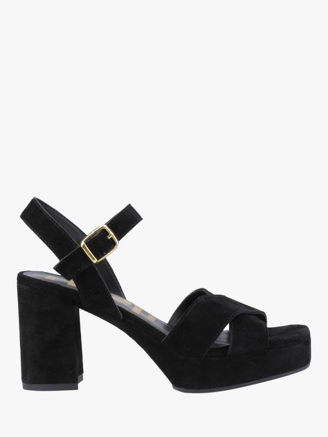 Замшевые босоножки ophelia на блочном каблуке Hush Puppies, черный