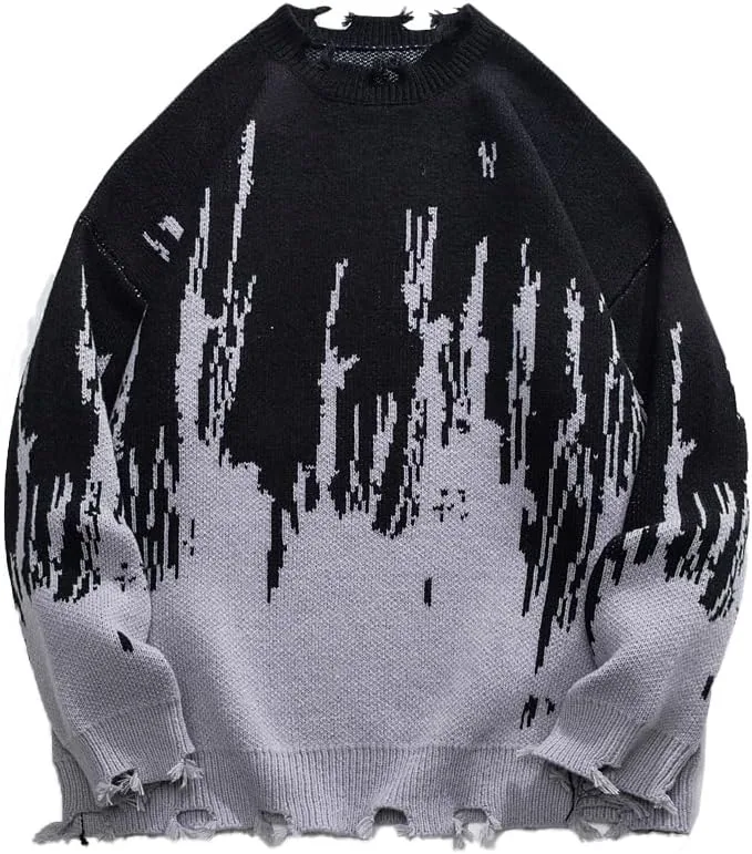 

Мужской оверсайз свитер с цветными блоками PRTM EGO