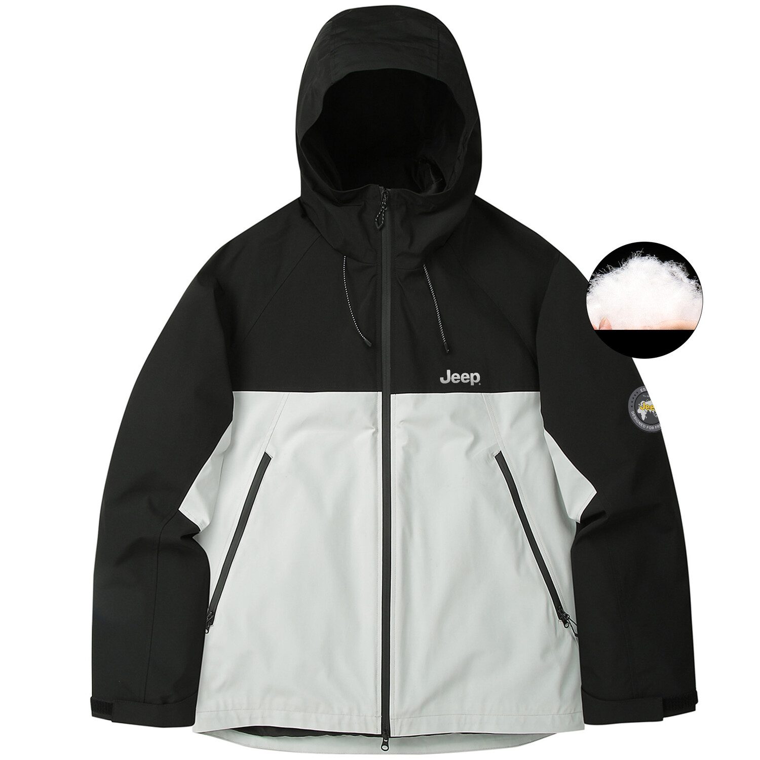 

Куртка унисекс Jeep, цвет Gray [3-in-1 detachable goose down liner]