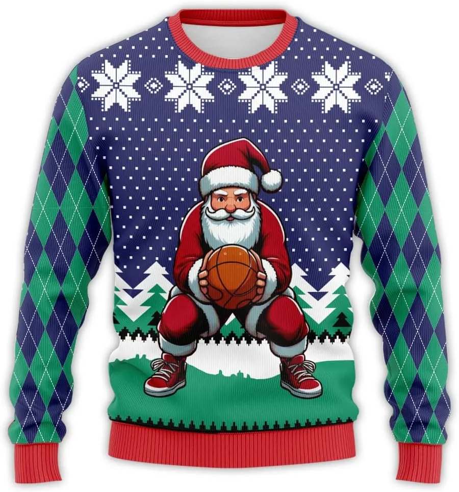

Свитер Santa Sport Ugly Christmas для женщин и мужчин, Mr Claus HANZSPROUT