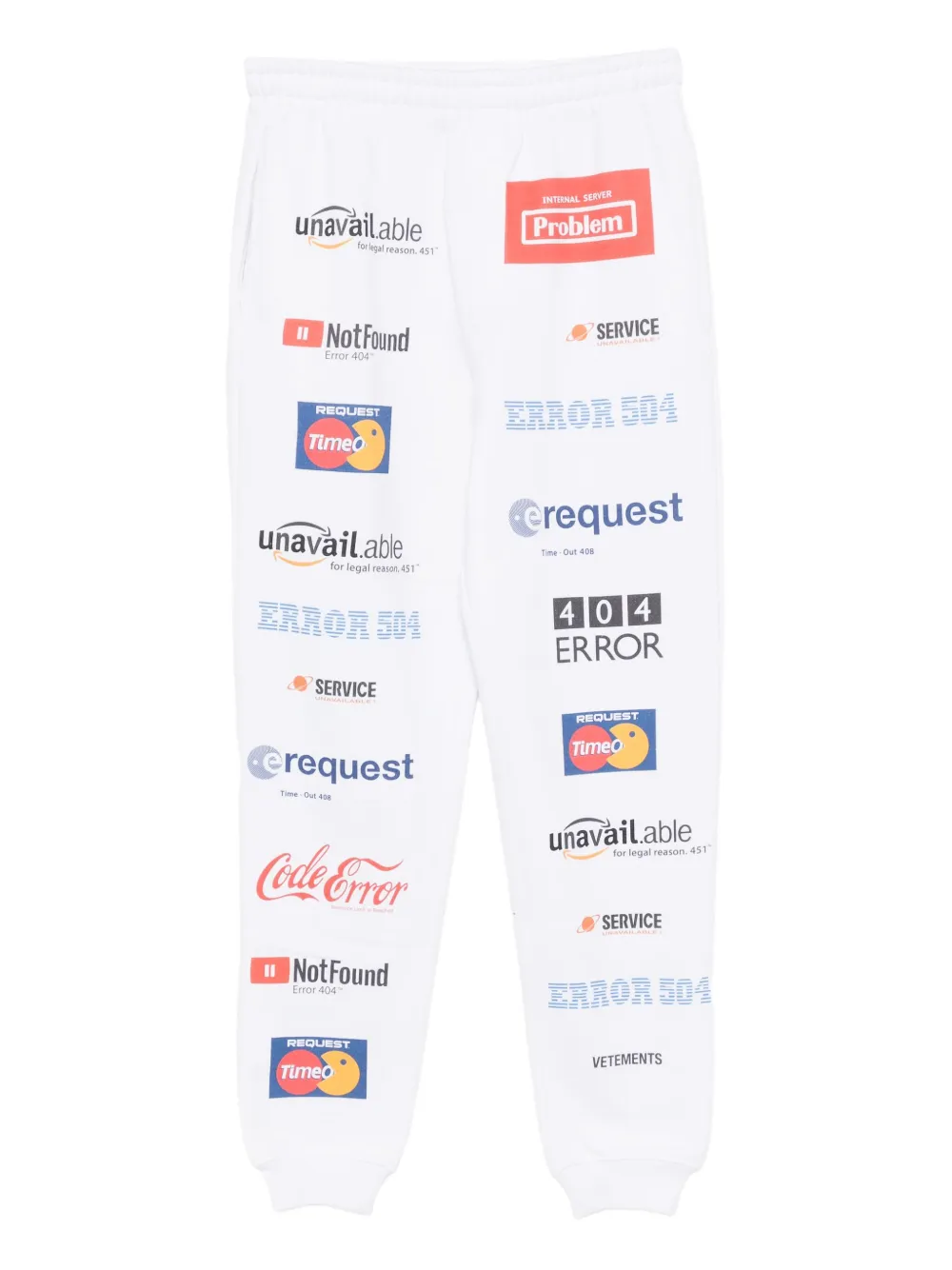 

Брюки с карманами VETEMENTS, белый