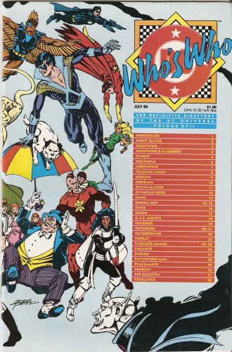 

Who's Who XVII: The Definitive Directory of the DC Universe #17 July 1986 (DC Comics)