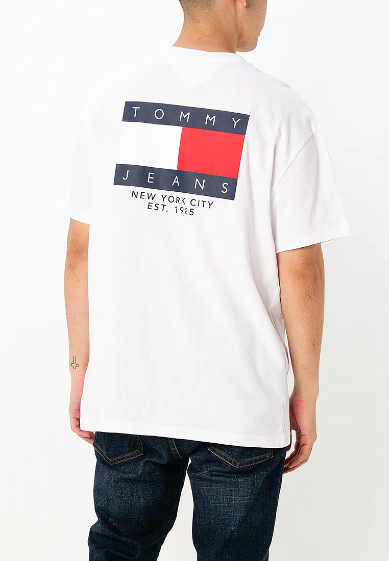 Футболка с флагом, короткий рукав, Signature Tommy Hilfiger, белый — фото 2
