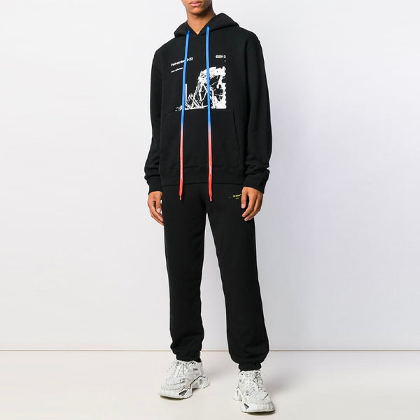 Брюки mens arrows sketch logo casual sports pants Off-White, черный — фото 3